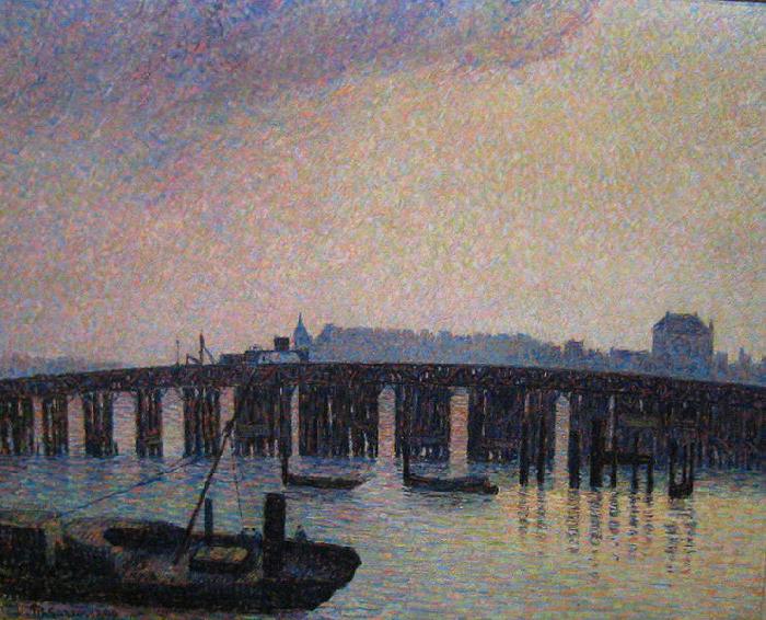 Camille Pissarro Le Vieux Pont de Chelsea, Londres France oil painting art